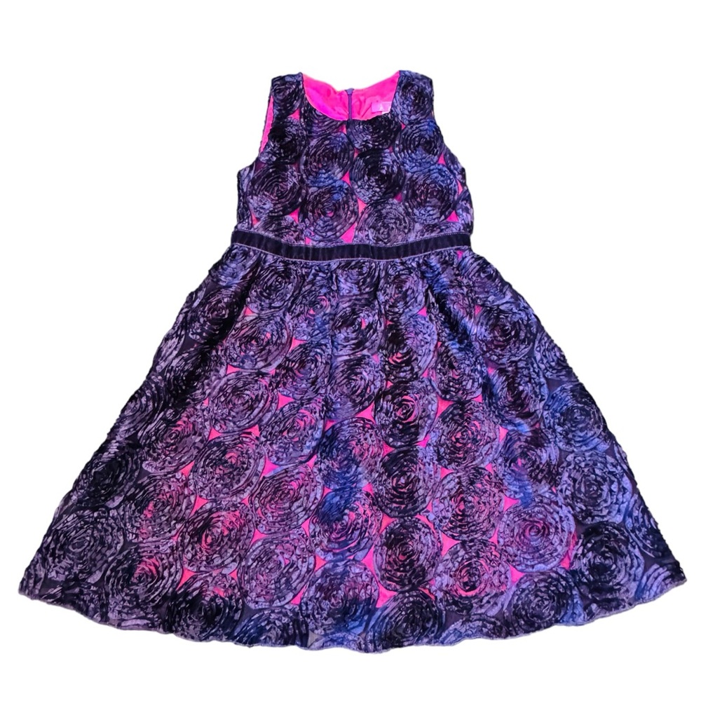 LE PINK***Girls Purple Party Dress***Size 7 $148 Worn Once